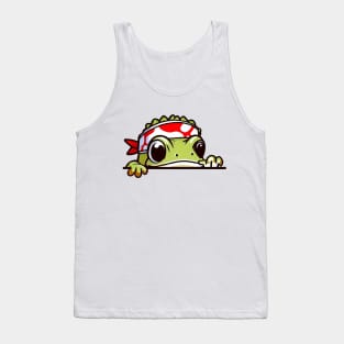 Sneaky japanese gecko frog so cute Tank Top